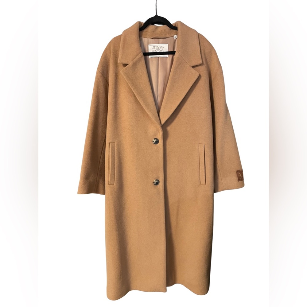 Aritzia The Only Coat Wilfred Tan Wool Coat